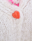 Cardigan smiley fuchsia