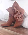 Bottines cowboy cuir