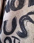 Veste velours ras tags