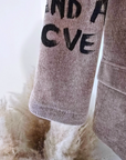 Veste velours ras tags
