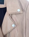Perfecto beige 100% cuir - 𝐌𝐚𝐫𝐢𝐧𝐚𝟒𝟒𝐟𝐚𝐦𝐢𝐥𝐲