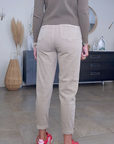 Pantalon jeeging beige