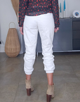 Pantalon jeeging blanc