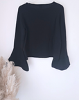 Pull noir à maille chaude - 𝐌𝐚𝐫𝐢𝐧𝐚𝟒𝟒𝐟𝐚𝐦𝐢𝐥𝐲