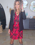 Veste rock-chic laine et cuir