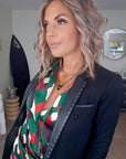 Veste rock-chic laine et cuir