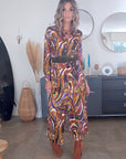 Robe longue automnale