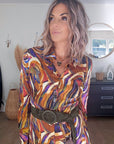 Robe longue automnale