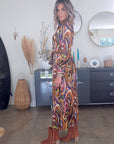 Robe longue automnale