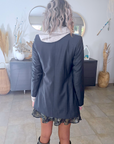 Veste chic grise anthracite