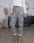 Pantalon jeeging léopard