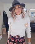 Pull col roulé cachemire beige - 𝐌𝐚𝐫𝐢𝐧𝐚𝟒𝟒𝐟𝐚𝐦𝐢𝐥𝐲