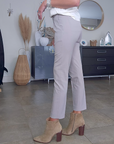 Pantalon chic beige-gris