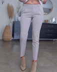 Pantalon chic beige-gris