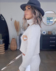 Pull col roulé cachemire beige - 𝐌𝐚𝐫𝐢𝐧𝐚𝟒𝟒𝐟𝐚𝐦𝐢𝐥𝐲