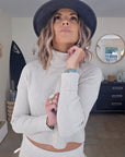 Pull col roulé cachemire beige - 𝐌𝐚𝐫𝐢𝐧𝐚𝟒𝟒𝐟𝐚𝐦𝐢𝐥𝐲