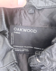 Chemise noire 100% cuir agneau