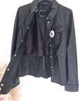 Chemise noire 100% cuir agneau