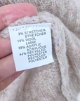 Pull beige à maille chaude