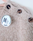 Pull beige à maille chaude