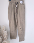 Pantalon jeeging beige foncé