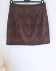 Jupe python marron