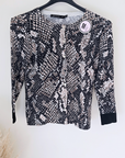 Cardigan imprimé python