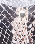 Cardigan imprimé python