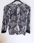 Cardigan imprimé python