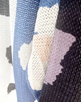 Pull imprimé léopard bleu