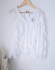 Chemise blanche à volants