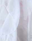 Chemise blanche à volants