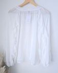 Chemise blanche à volants
