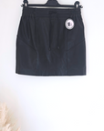 Jupe noire 100% cuir agneau.