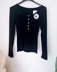T-shirt côtelé noir - 𝐌𝐚𝐫𝐢𝐧𝐚𝟒𝟒𝐟𝐚𝐦𝐢𝐥𝐲