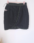 Jupe vert-kaki 100% cuir d'agneau froissé - 𝐌𝐚𝐫𝐢𝐧𝐚𝟒𝟒𝐟𝐚𝐦𝐢𝐥𝐲