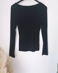 T-shirt côtelé noir - 𝐌𝐚𝐫𝐢𝐧𝐚𝟒𝟒𝐟𝐚𝐦𝐢𝐥𝐲