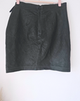Jupe vert-kaki 100% cuir d'agneau froissé - 𝐌𝐚𝐫𝐢𝐧𝐚𝟒𝟒𝐟𝐚𝐦𝐢𝐥𝐲