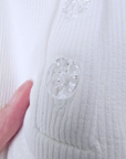 T-shirt côtelé blanc - 𝐌𝐚𝐫𝐢𝐧𝐚𝟒𝟒𝐟𝐚𝐦𝐢𝐥𝐲