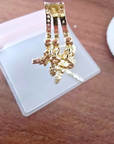 Boucles d'oreilles pendentes dorées acier inoxydable - 𝐌𝐚𝐫𝐢𝐧𝐚𝟒𝟒𝐟𝐚𝐦𝐢𝐥𝐲