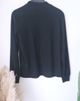 Sweat noir à cravate léopard - 𝐌𝐚𝐫𝐢𝐧𝐚𝟒𝟒𝐟𝐚𝐦𝐢𝐥𝐲