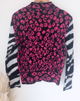 Pull chaud à imprimé léopard rose fuchsia - 𝐌𝐚𝐫𝐢𝐧𝐚𝟒𝟒𝐟𝐚𝐦𝐢𝐥𝐲