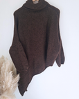 Pull marron longueur asymétrique - 𝐌𝐚𝐫𝐢𝐧𝐚𝟒𝟒𝐟𝐚𝐦𝐢𝐥𝐲