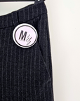 Pantalon droit gris anthracite ร fines rayures tabac - ๐๐๐ซ๐ข๐ง๐๐๐๐๐๐ฆ๐ข๐ฅ๐ฒ