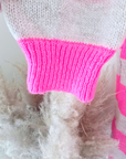 Robe pull rayé rose fluo - 𝐌𝐚𝐫𝐢𝐧𝐚𝟒𝟒𝐟𝐚𝐦𝐢𝐥𝐲