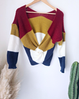 Pull tricolore double sens - 𝐌𝐚𝐫𝐢𝐧𝐚𝟒𝟒𝐟𝐚𝐦𝐢𝐥𝐲