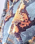 Veste cintrée à imprimé python vert et jaune, munie de strass - 𝐌𝐚𝐫𝐢𝐧𝐚𝟒𝟒𝐟𝐚𝐦𝐢𝐥𝐲