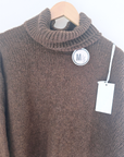 Pull marron longueur asymétrique - 𝐌𝐚𝐫𝐢𝐧𝐚𝟒𝟒𝐟𝐚𝐦𝐢𝐥𝐲