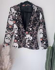 Veste cintrée à imprimé skull - 𝐌𝐚𝐫𝐢𝐧𝐚𝟒𝟒𝐟𝐚𝐦𝐢𝐥𝐲