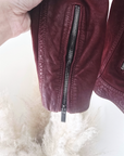 Perfecto aubergine 100% cuir - 𝐌𝐚𝐫𝐢𝐧𝐚𝟒𝟒𝐟𝐚𝐦𝐢𝐥𝐲